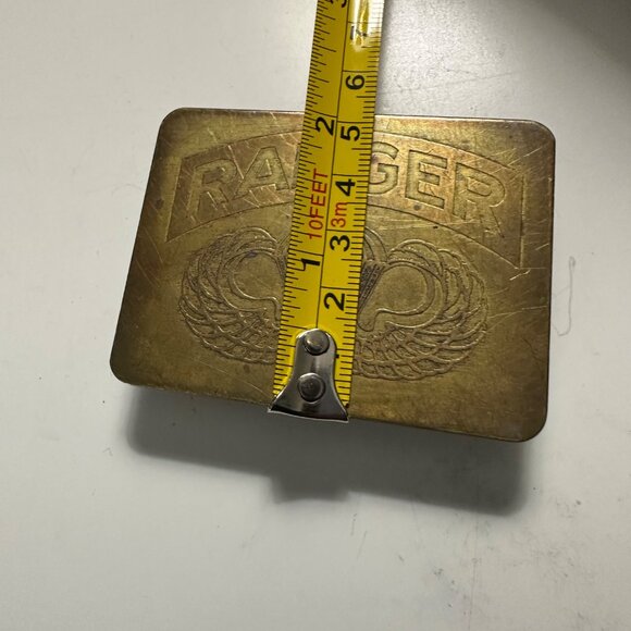 Vintage Ranger 2.75 x 2” Lightweight Brass Buckle - Picture 4 of 4